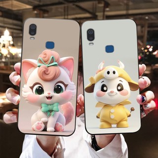 Ốp lưng vivo y11 / vivo y12 in hình bò sữa,mèo siêu cute