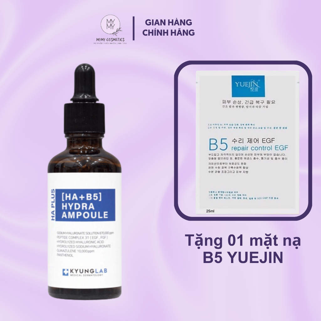 Serum HA B5 KyungLab Cấp Ẩm Đa Tầng Làm Dịu Phục Hồi Da 50ml