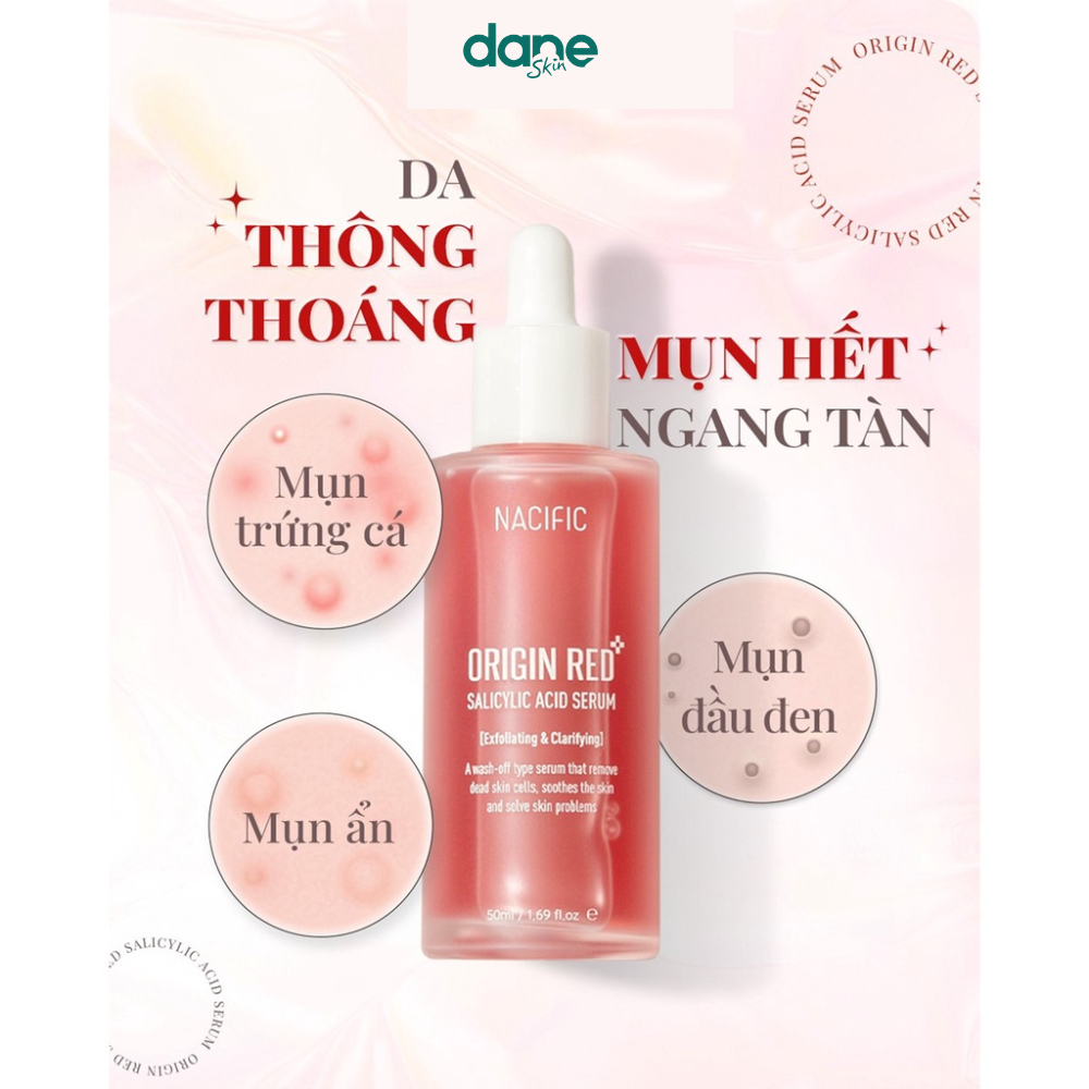 Tinh chất Peel da - Tẩy tế bào chết hóa học Nacific Origin Red Salicylic Acid Serum 50ml - phù hợp với mọi loại da