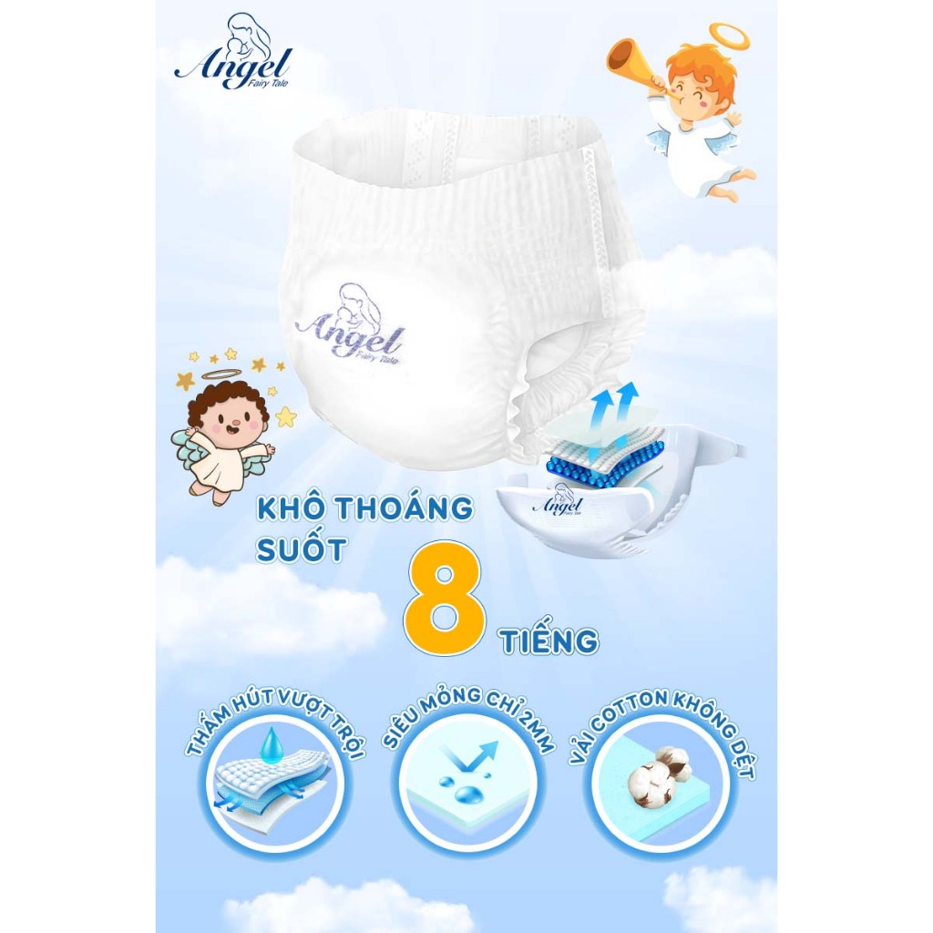 Bỉm Quần ANGEL Absorbent full size COMBO 2 BỊCH