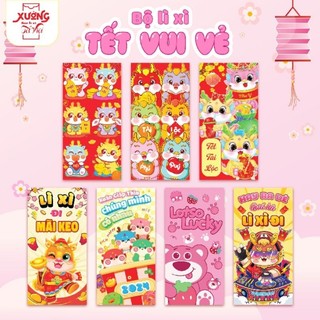 Combo 10 bao lì xì tết giáp thìn 2024