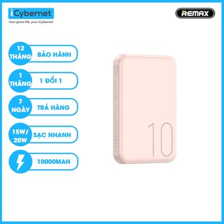 Sạc dự phòng không dây 10000mah mini có nam châm Remax RPP-65 cho ip - Chính Hãng