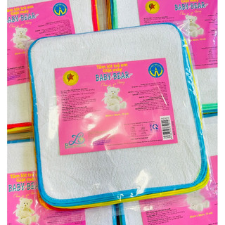 Túi 10 cái Tấm lót chống thấm sơ sinh Baby Bear - Kích thước 30x30 cm- Có thề giặt máy