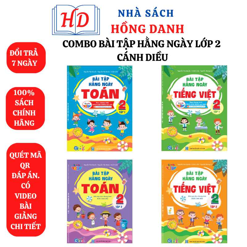 Sách combo Bài tập hằng ngày-Lớp 2-Cánh diều-Kỳ 2.