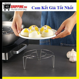 Rế hấp và lót nồi inox, đế kê - giá hấp inox đa năng, giá hấp bằng thép không gỉ tiện dụng cho nhà bếp