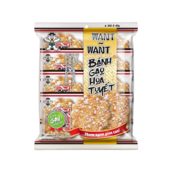 Bánh Gạo Rong Biển Nhật Bản Want Want - Vị Rong Biển và Hoa Tuyết
