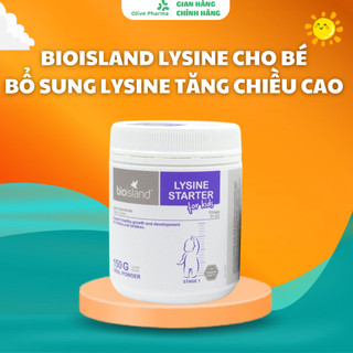 Bioisland Lysine cho bé - Bổ sung Lysine tăng chiều cao - Lysine Bột Starter For Kids - Lysine Viên Step Up For Youth