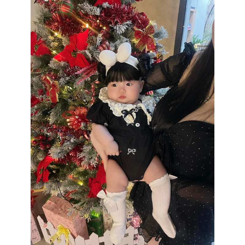 Turban tóc giả/ băng đô tóc giả 2 búi tròn xinh cho bé gái