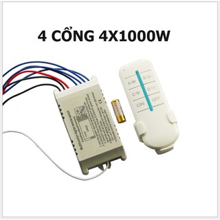 Công tắc điều khiển từ xa 4 kênh xuyên tường không dây - Esmarthome