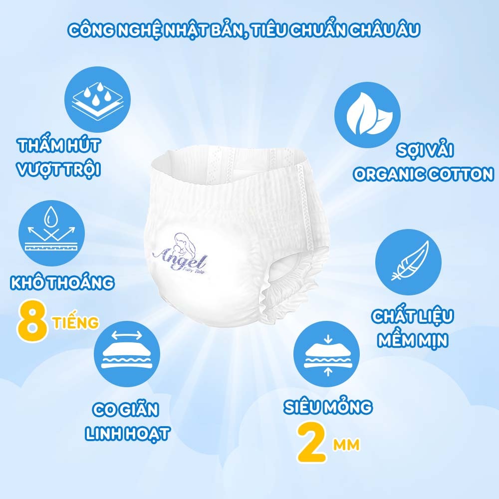 Bỉm Quần ANGEL Absorbent full size COMBO 2 BỊCH