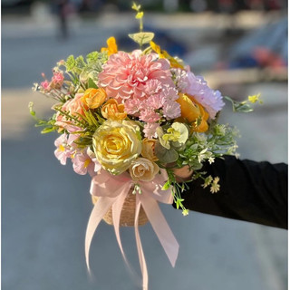 ̣̣̣(Ảnh shop chụp) Bình Hoa Tái Chế Giả Trang Trí Nhà Cửa, Decor Phòng Khách  Chất Liệu Lụa Cao Cấp Của Mê Thảo Flower