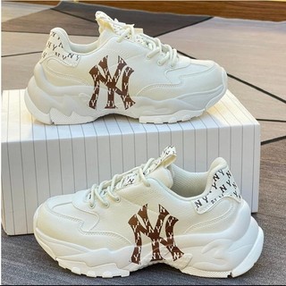 Siêu phẩm giày mlb chunky cls monogram kem ny siu xinh nè fullbox miễn phí ship