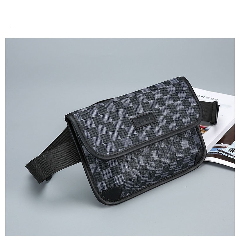 Túi Đeo Chéo Nam Nữ Unisex messenger , Da PU Cao Cấp Phối Họa Tiết Dây Đan Chéo sọc caro TX-0048tuideocheonguc.com