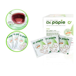 Rơ lưỡi Dr.papie/gạc răng miệng cho bé sơ sinh