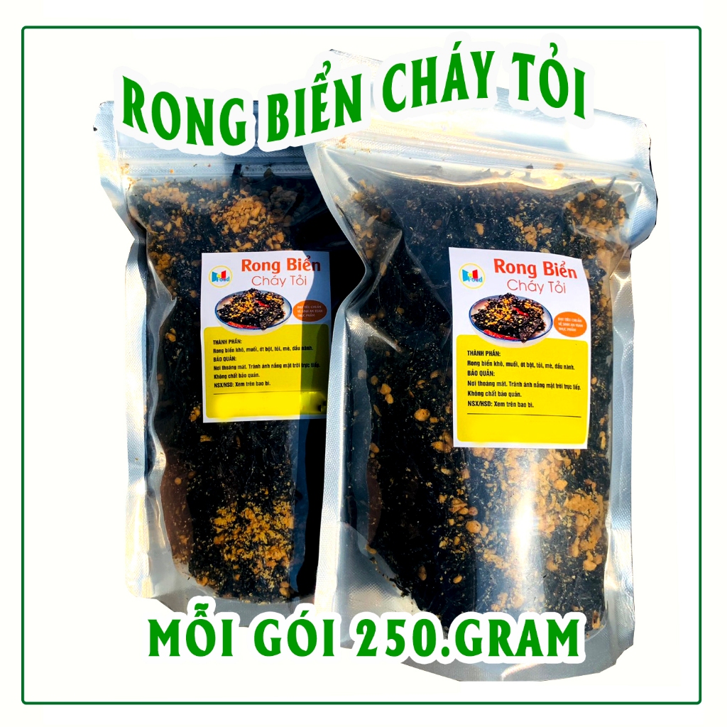 [ 500.Gram ] Rong Biển Ăn Liền - Rong Biển Sấy Tỏi Mè Loại Ngon