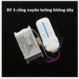 Cổng tắc điều khiển từ xa Rf 4 cổng  điều khiển 4 thiết bị độc lập - DHDT