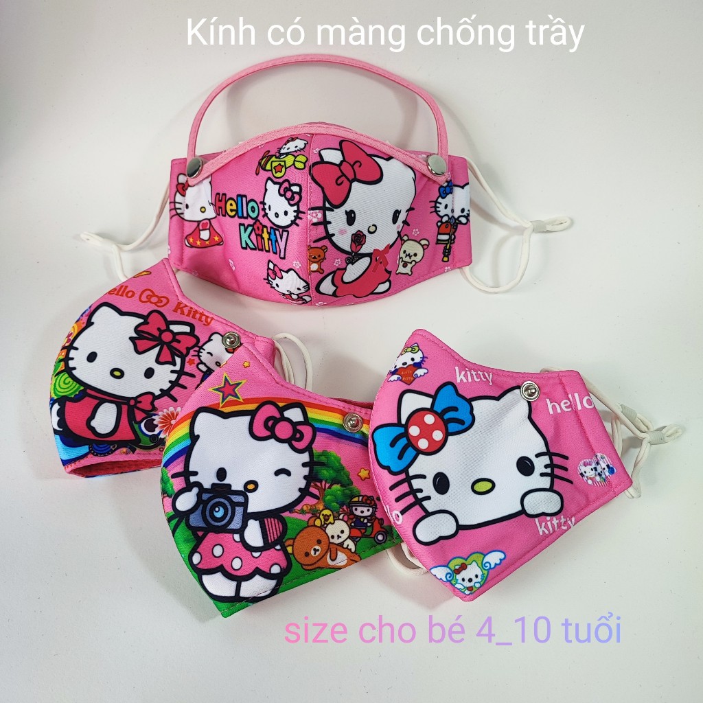Khẩu trang có gắn kính cho bé