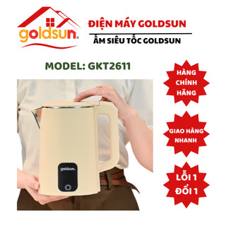 Ấm siêu tốc 2 lớp Goldsun dung tích 1.8L đun siêu tốc tự ngắt khi sôi - GKT2611