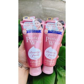 Sữa rửa mặt tạo bọt bổ sung Collagen Senka Perfect Whip Collagen In 120g