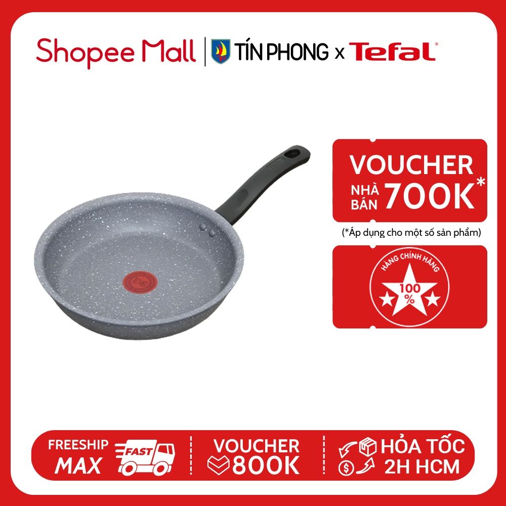 Chảo chống dính Tefal Healthy 24cm (G1340495)/ 28cm (G1340695) - Chảo chiên dùng được cho bếp từ - Giao hỏa tốc 2H HCM