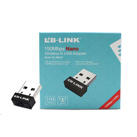 Usb wifi, usb thu wifi LBlink 151 nano, Thu sóng wifi tốc độ cao 150Mbps cho máy tính PC, laptop CHÍNH HÃNG