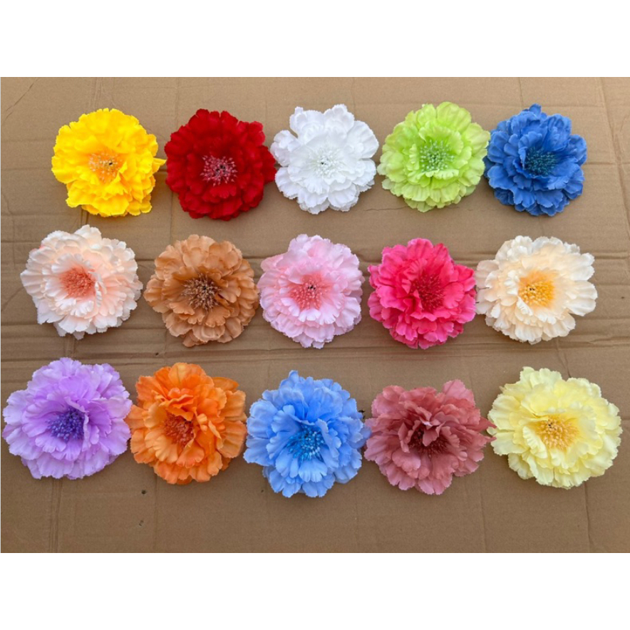 Sỉ phụ kiện hoa mộc lan, hoa mẫu đơn, hoa cúc xù, đào râu nhiều mẫu trang trí tài lộc tháp bánh Tết 2024