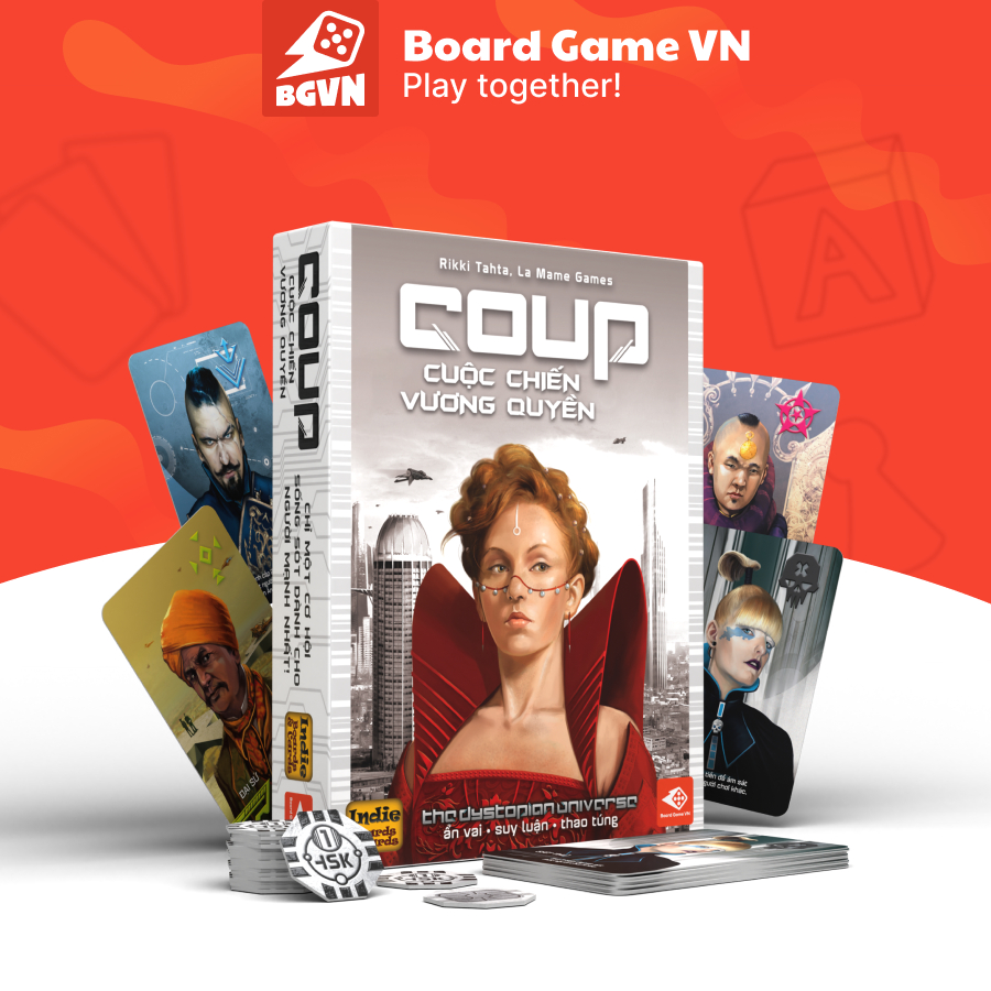 COUP - Cuộc chiến vương quyền| Board game, game thẻ bài| Boardgamevn