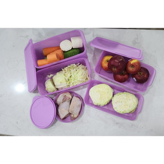 Trữ mát Tupperware  Bộ Hộp Freshness Collection tím