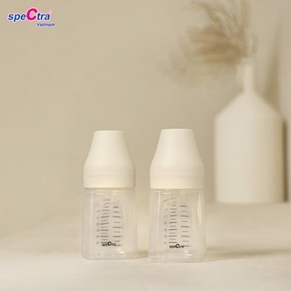 BỘ 2 BÌNH TRỮ SỮA PP CỔ RỘNG SPECTRA 160ML