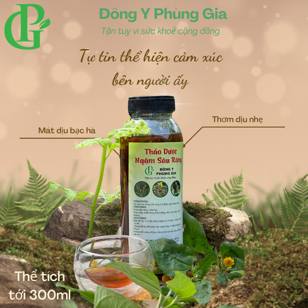 Nước Súc Miệng Sâu Răng Hôi Miệng Cúc Áo Hoa Vàng - Đông Y Phùng Gia