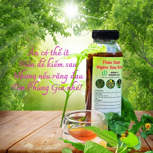 Nước Súc Miệng Sâu Răng Hôi Miệng Cúc Áo Hoa Vàng - Đông Y Phùng Gia