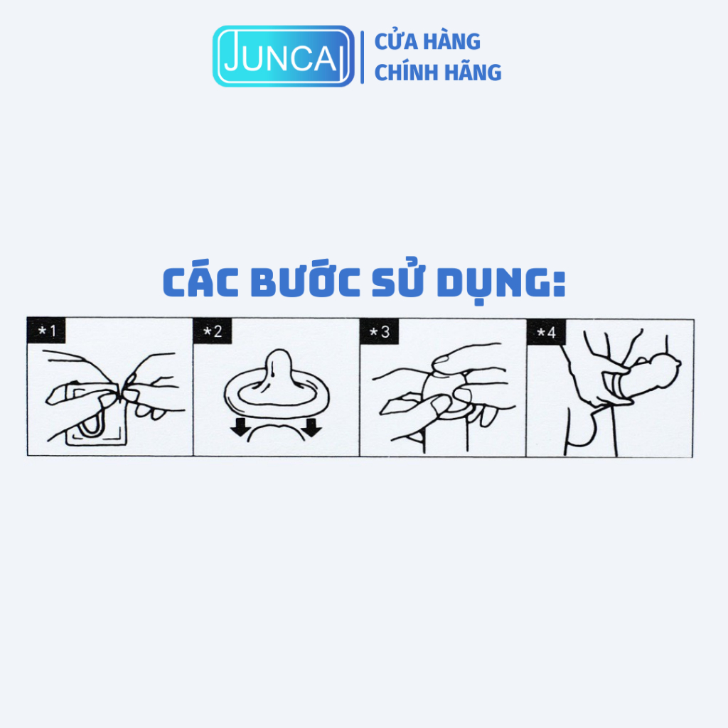 Bao cao su Juncai 0.01 lửa băng, nhiều gel bôi trơn, cảm giác mới lạ XMARVEL