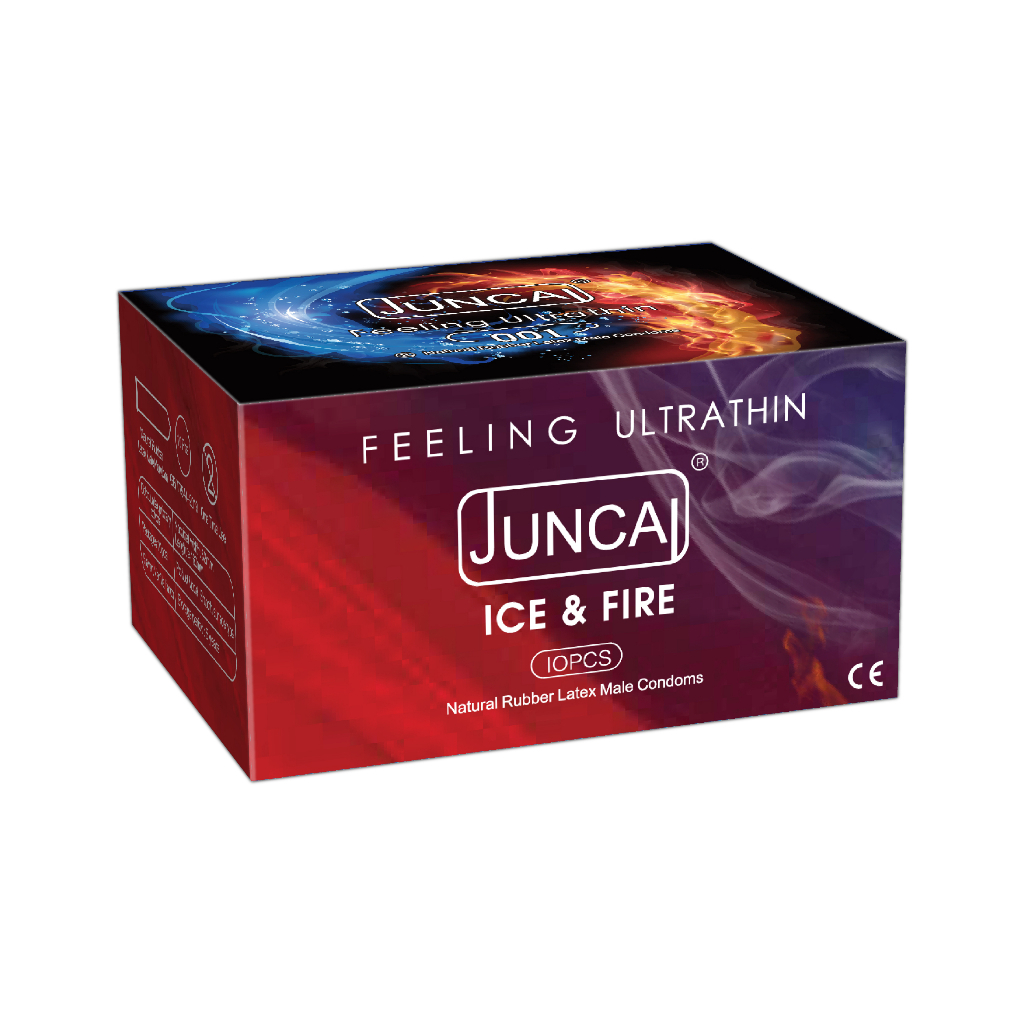 Bao cao su Juncai 0.01 lửa băng, nhiều gel bôi trơn, cảm giác mới lạ XMARVEL