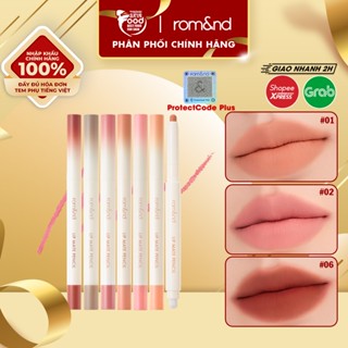 [NEW - Be OVEEER Shade] Chì Kẻ Viền Môi Nhung Lì, Lâu Trôi, Thiết Kế 2 Đầu Hàn Quốc Romand Lip Mate Pencil - 0.5g