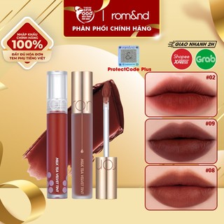 [Ver 2] Son kem lì trà sữa, lâu trôi, Hàn Quốc Romand Milk Tea Velvet Tint 4.4g