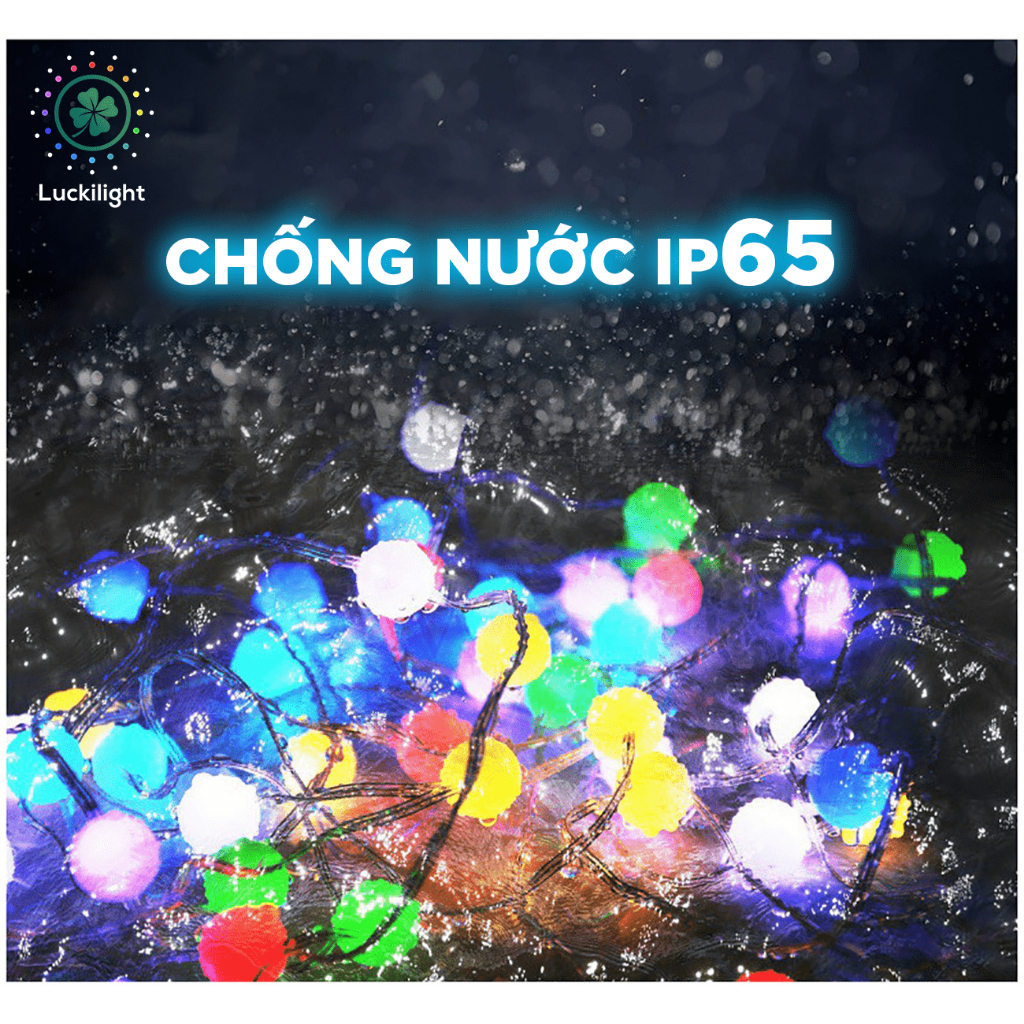 Đèn Led May Mắn Luckilight Trang Trí noel, Lễ tết, Dây Đèn Led 16 Triệu Màu Nháy Theo Nhạc, Kết Nối App, Kèm Remote