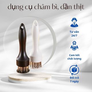 Dụng cụ châm bì thịt lợn xăm bì cây châm thịt xâm làm mềm thịt làm heo quay da giòn