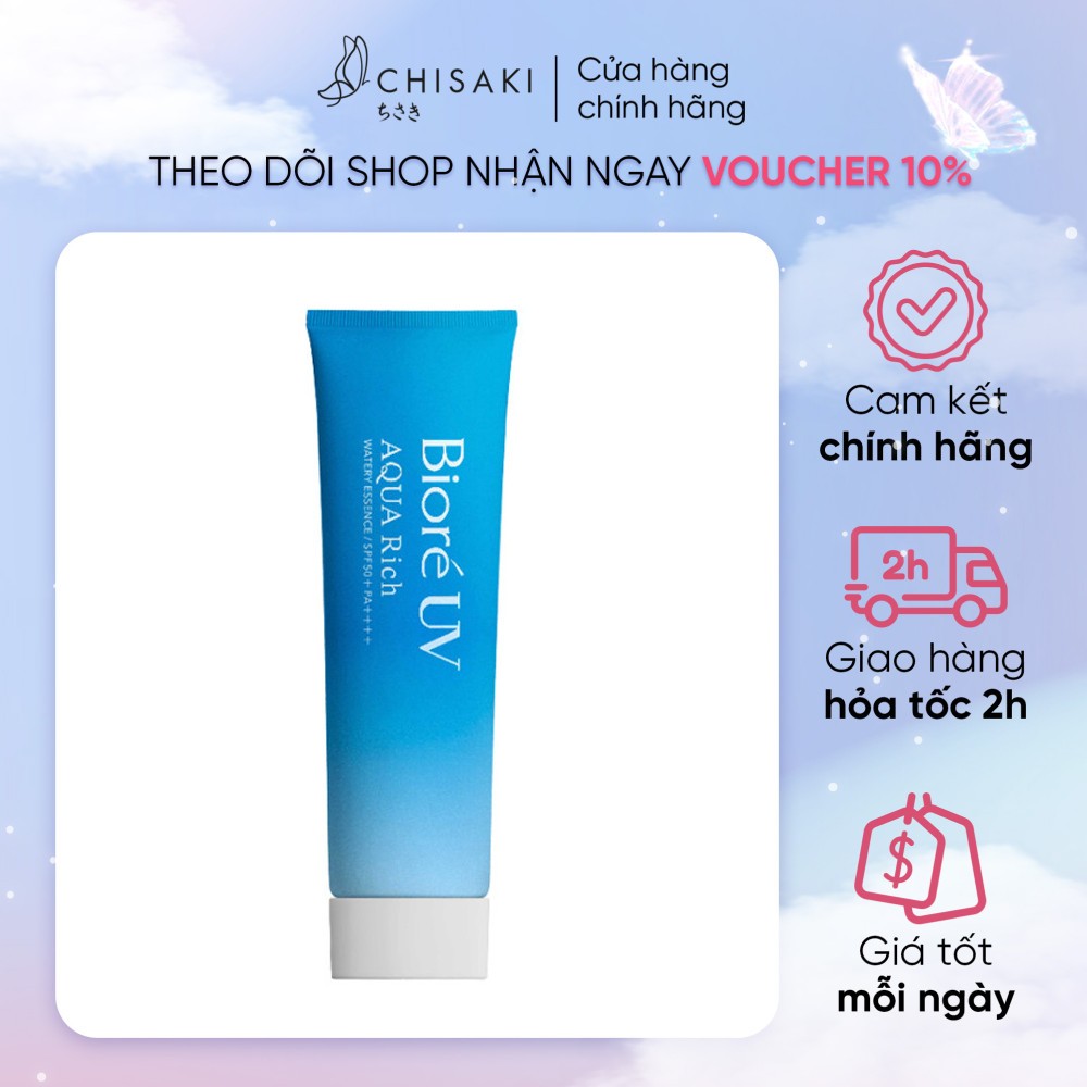 Essence Chống Nắng Bioré UV Aqua Rich Watery Essence SPF50+/PA++++