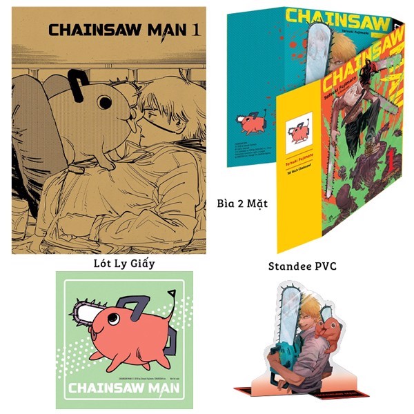 Chainsaw Man 1,2,3,4,5,6,7,8,9,10,11 - Tặng Kèm Lót Ly - Card Nhựa - Coaster - Card