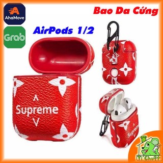 [Có Tặng Móc Khóa] Ốp Case Bao Da AP AirPods 1/2 hoa văn Sup.reme thời trang