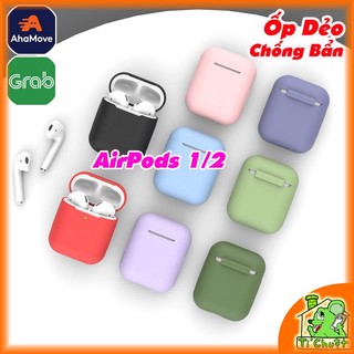 [Ảnh Thật] Bao Ốp AP Airpods 1/2 Silicon Dẻo Màu Chống Bám Bẩn