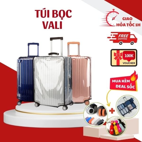 ÁO TRÙM VALI VỎ BỌC VALI SIZE 20-22-24-26-28-29-30