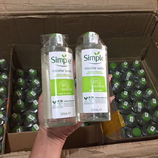 Nước Tẩy Trang Simple 200ml chính hãng