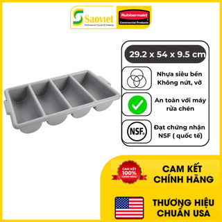 Khay đựng dụng cụ Rubbermaid bằng nhựa cao cấp chuyên đựng dụng cụ ăn uống cao cấp - FG336200GRAY