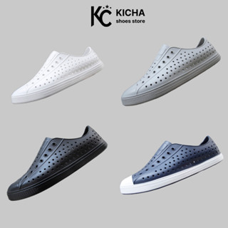 Giày Nhựa Đi Mưa Nam Nữ WNC Native/LUCHI Chất Liệu Nhựa Xốp Siêu Nhẹ Loại Một Màu trơn