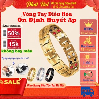 Vòng đeo Tay Điều Hòa Huyết Áp Nhật Bản Cao Cấp 5 Trong 1 có 42 viên đá Ebuty đẳng cấp