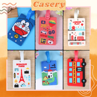 Thẻ treo vali Nametag Thẻ hành lý du lịch bằng nhựa có dây đeo Casery