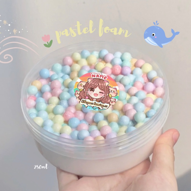 Unicorn Pastel Foam Slime 250ml (Slime Xốp)