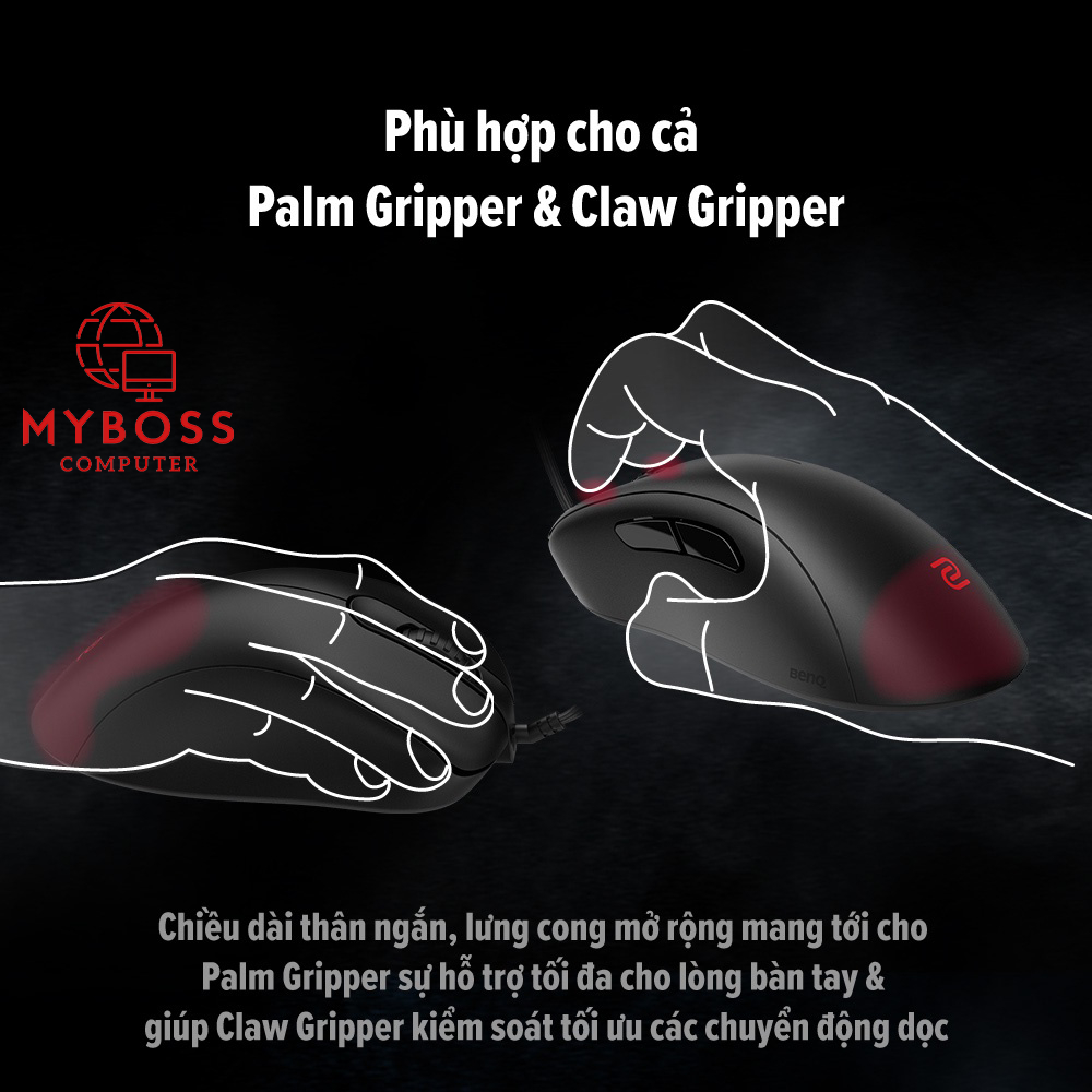 Chuột Gaming Esports Zowie BenQ EC2-C Cảm Biến 3360, Thiết Kế Công Thái Học, BH 12 Tháng