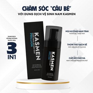 Dung Dịch Vệ Sinh Dành Cho Nam Giới KASMEN - Sạch Khuẩn - Hương Thơm Nam Tính 100ml